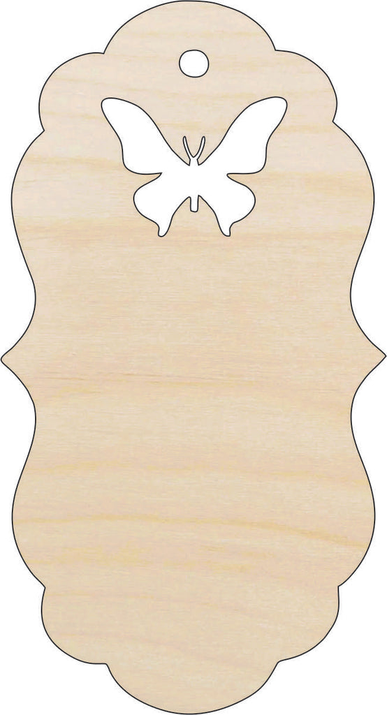 Gift Tag - Laser Cut Out Unfinished Wood Craft Shape TAG32