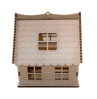 Cabin 3D Laser Cut – Baltic Birch Wood Craft Supplies | DIY Wood Kit - The Wood Shape Store