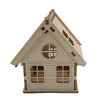 Cabin 3D Laser Cut – Baltic Birch Wood Craft Supplies | DIY Wood Kit - The Wood Shape Store
