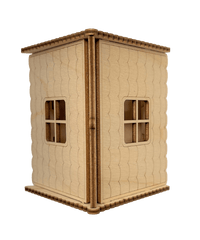 Cabin 3D Laser Cut – Baltic Birch Wood Craft Supplies | DIY Wood Kit - The Wood Shape Store