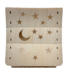 3D Tealight Tent 11 Pieces Laser Cut Out Unfinished Wood 3D Tealight Tent 11 Pieces Laser Cut Out Unfinished Wood
