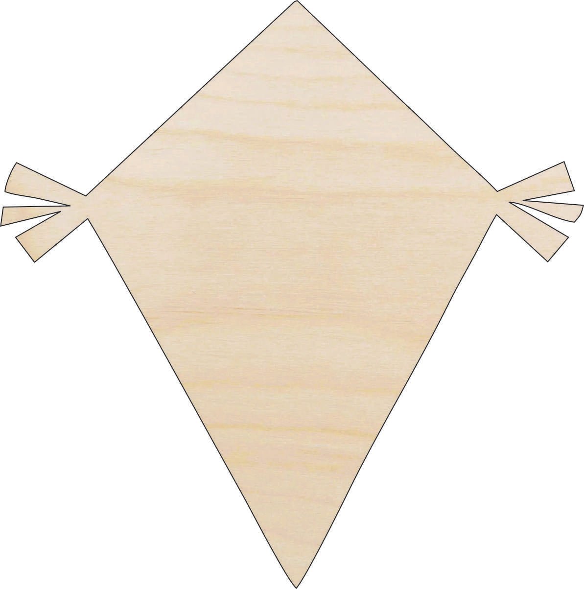 Kite Wood Craft Shape - Laser Cut Baltic Birch Unfinished DIY Wood Art Supplies 10 - The Wood Shape Store