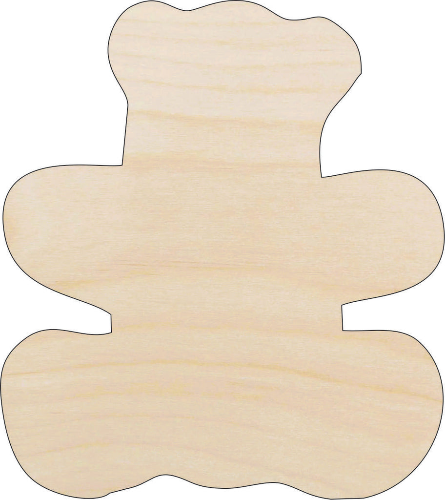 Toy Teddy Bear - Laser Cut Out Unfinished Wood Craft Shape TOY24