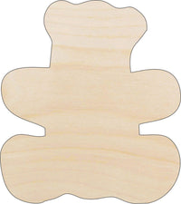 Teddy Bear Wood Craft Shape – Laser Cut Baltic Birch Unfinished DIY Wood Art Supplies 24 - The Wood Shape Store