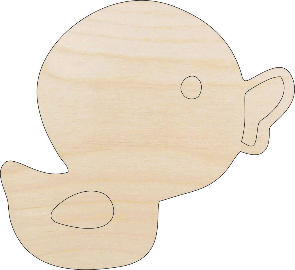 Toy Rubber Duck - Laser Cut Out Unfinished Wood Craft Shape TOY31