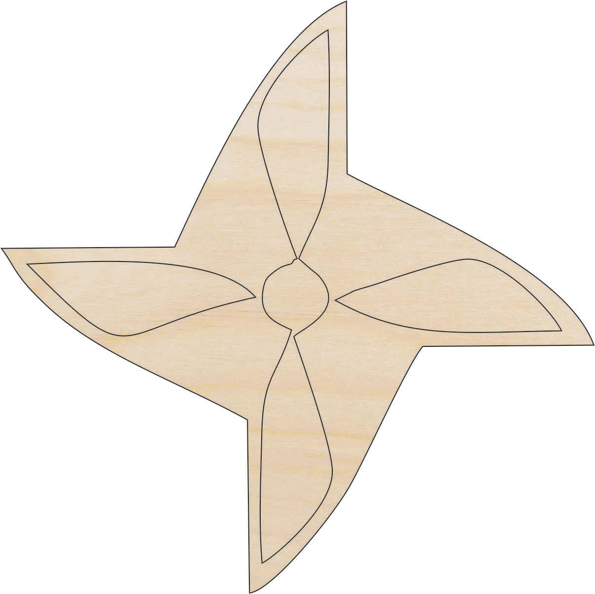Toy Spinner - Laser Cut Out Unfinished Wood Craft Shape TOY35 Toy Spinner - Laser Cut Out Unfinished Wood Craft Shape TOY35