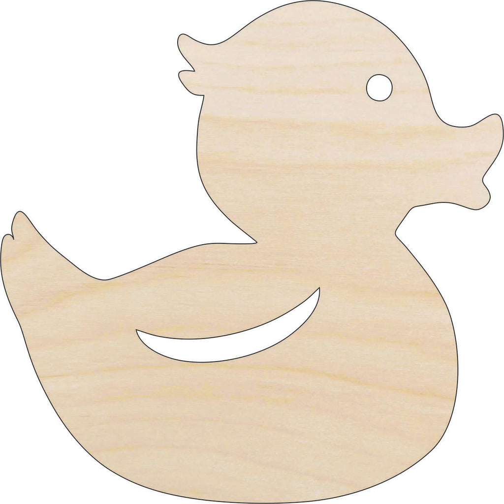 Toy Rubber Duck - Laser Cut Out Unfinished Wood Craft Shape TOY48