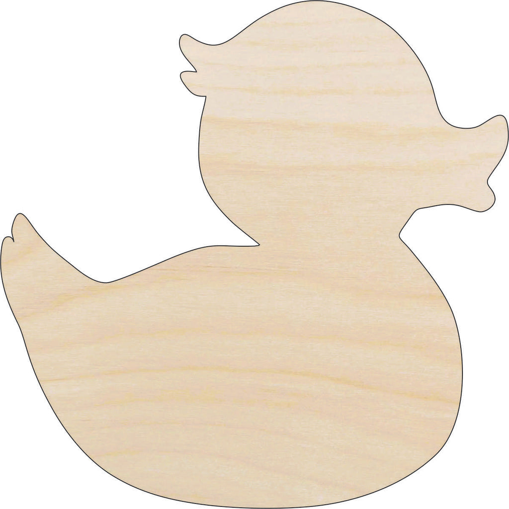 Toy Rubber Duck - Laser Cut Out Unfinished Wood Craft Shape TOY49