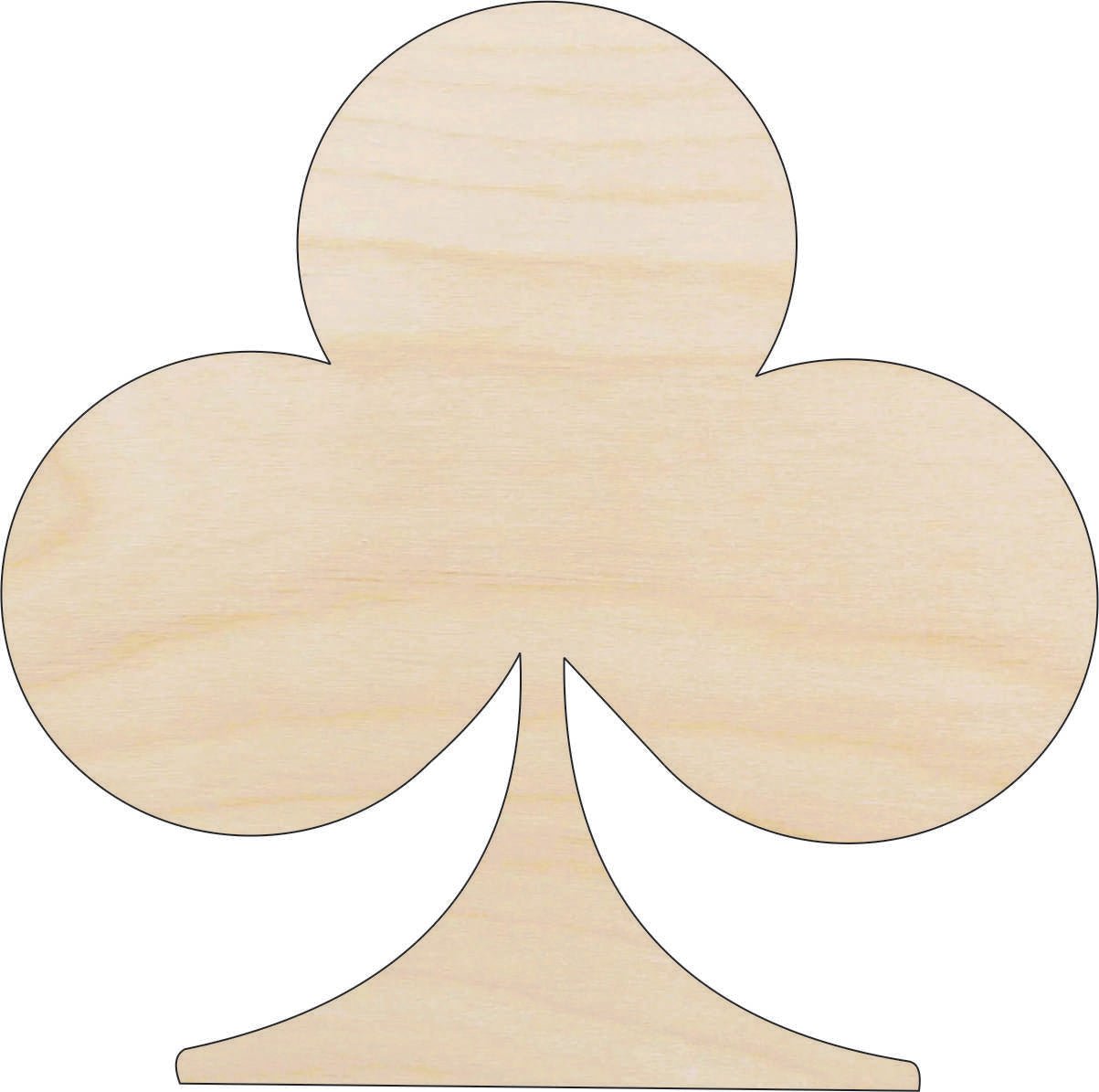Club Wood Craft Shape – Laser Cut Baltic Birch Unfinished DIY Wood Art Supplies TOY7 - The Wood Shape Store