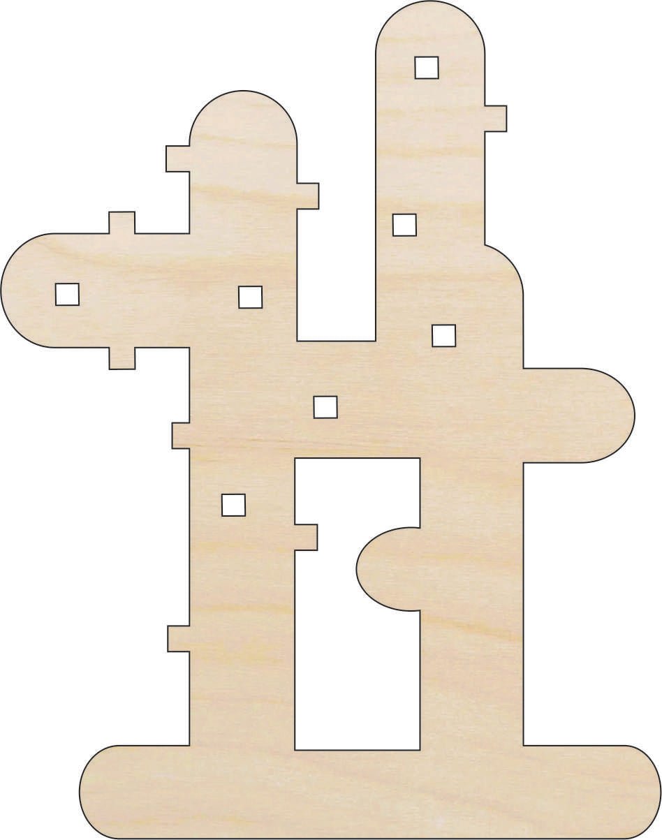 Cactus Wood Craft Shape - Laser Cut Baltic Birch Unfinished DIY Wood Art Supplies TRE101 - The Wood Shape Store