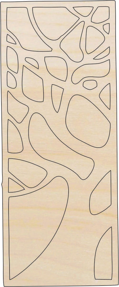 Tree Design Wood Craft Shape - Laser Cut Baltic Birch Unfinished DIY Wood Art Supplies TRE105 - The Wood Shape Store