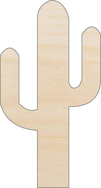 Cactus Wood Craft Shape - Laser Cut Baltic Birch Unfinished DIY Wood Art Supplies TRE108 - The Wood Shape Store