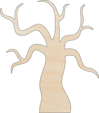 Tree Wood Craft Shape - Laser Cut Baltic Birch Unfinished DIY Wood Art Supplies TRE112 - The Wood Shape Store