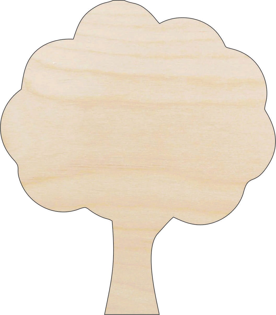 Tree Wood Craft Shape - Laser Cut Baltic Birch Unfinished DIY Wood Art Supplies TRE118 - The Wood Shape Store