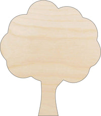 Tree Wood Craft Shape - Laser Cut Baltic Birch Unfinished DIY Wood Art Supplies TRE118 - The Wood Shape Store