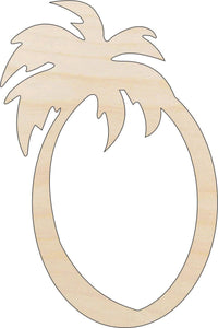 Palm Tree Wood Craft Shape - Laser Cut Baltic Birch Unfinished DIY Wood Art Supplies TRE120 - The Wood Shape Store