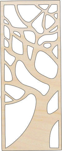 Tree Design Wood Craft Shape - Laser Cut Baltic Birch Unfinished DIY Wood Art Supplies TRE121 - The Wood Shape Store