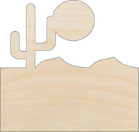 Cactus Wood Craft Shape - Laser Cut Baltic Birch Unfinished DIY Wood Art Supplies TRE12 - The Wood Shape Store