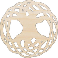 Tree of Life Wood Craft Shape - Laser Cut Baltic Birch Unfinished DIY Wood Art Supplies TRE16 - The Wood Shape Store