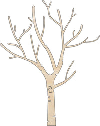 Tree Wood Craft Shape - Laser Cut Baltic Birch Unfinished DIY Wood Art Supplies TRE31 - The Wood Shape Store