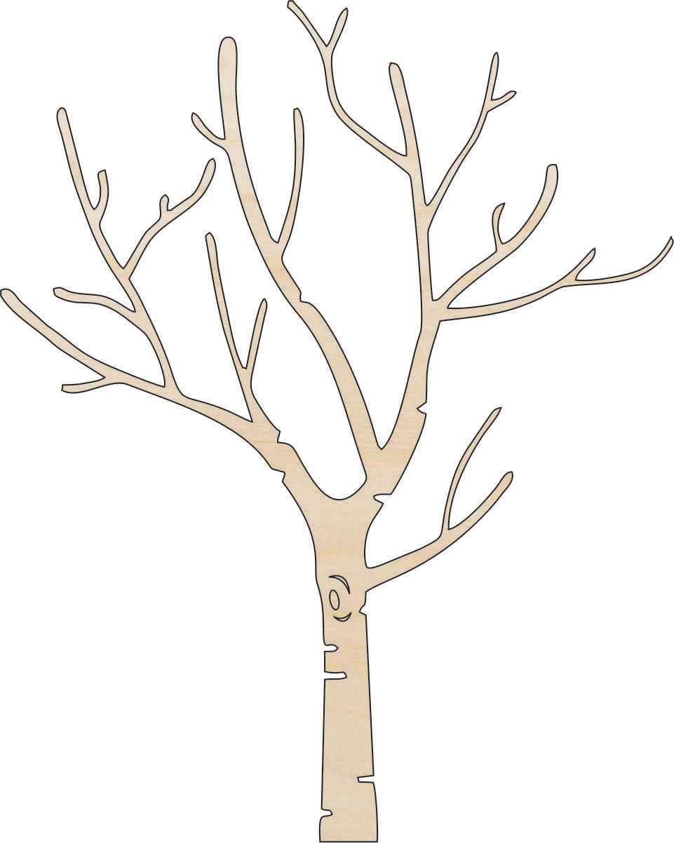 Tree - Laser Cut Out Unfinished Wood Craft Shape TRE31 – The Wood Shape ...