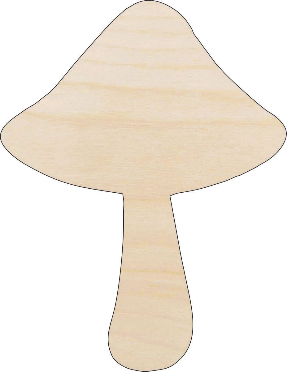 Mushroom Wood Craft Shape - Laser Cut Baltic Birch Unfinished DIY Wood Art Supplies TRE39 - The Wood Shape Store