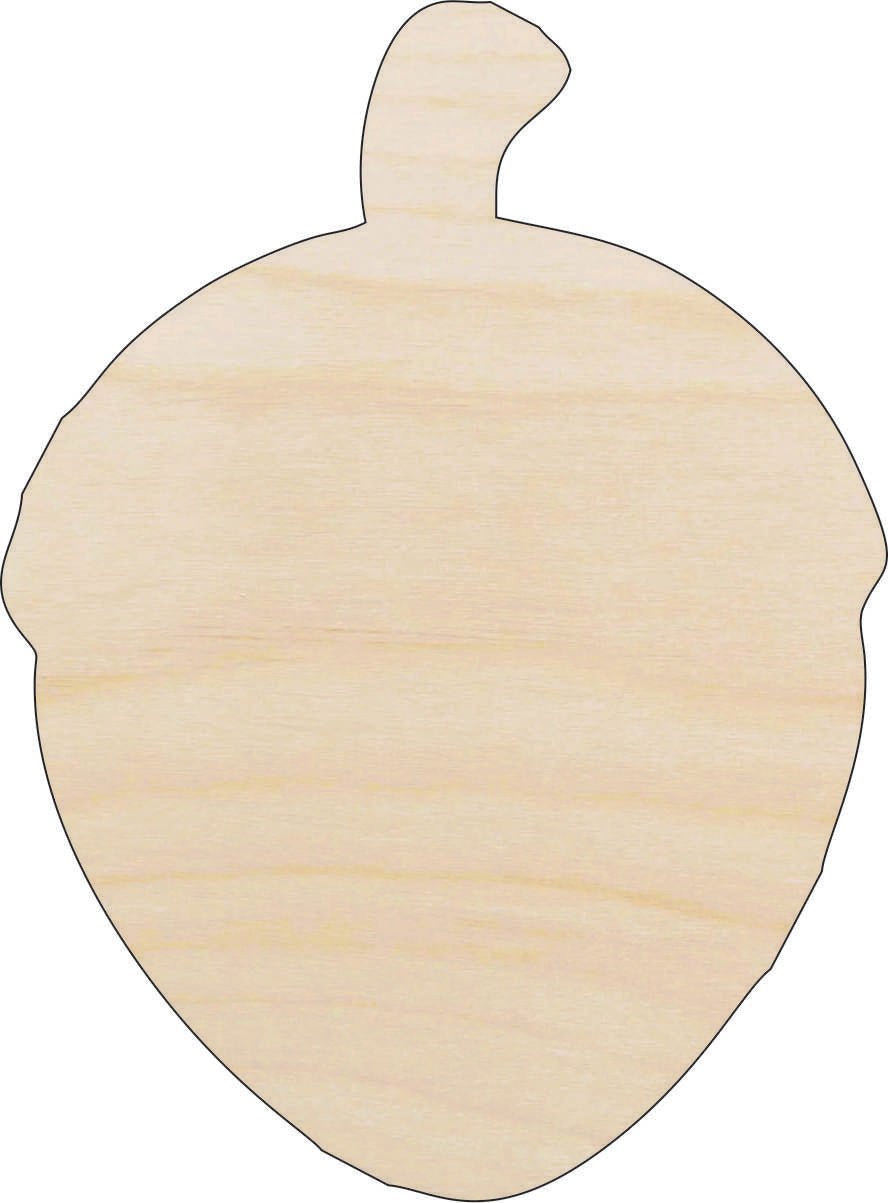 Acorn Wood Craft Shape - Laser Cut Baltic Birch Unfinished DIY Wood Art Supplies TRE46 - The Wood Shape Store