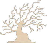 Tree Wood Craft Shape - Laser Cut Baltic Birch Unfinished DIY Wood Art Supplies TRE48 - The Wood Shape Store