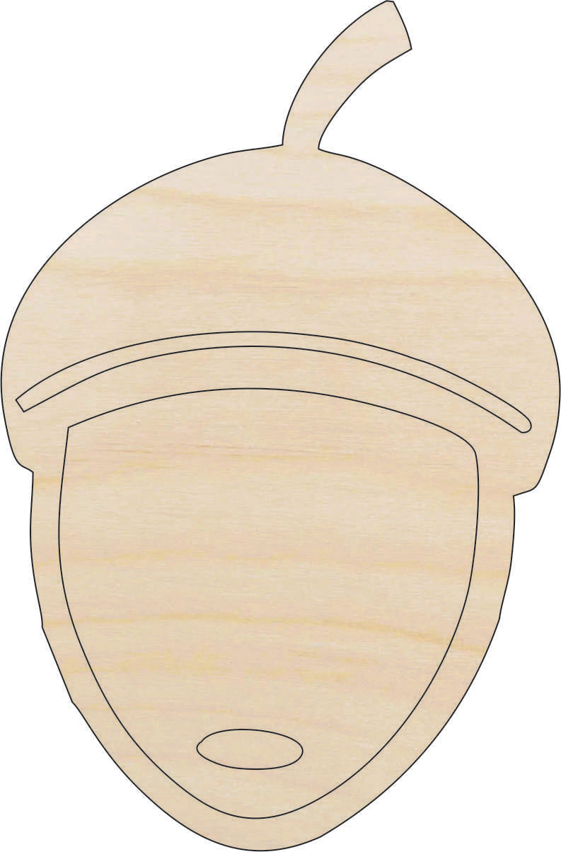 Tree Acorn - Laser Cut Out Unfinished Wood Craft Shape TRE4 Tree Acorn - Laser Cut Out Unfinished Wood Craft Shape TRE4