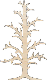 Tree Wood Craft Shape - Laser Cut Baltic Birch Unfinished DIY Wood Art Supplies TRE51 - The Wood Shape Store
