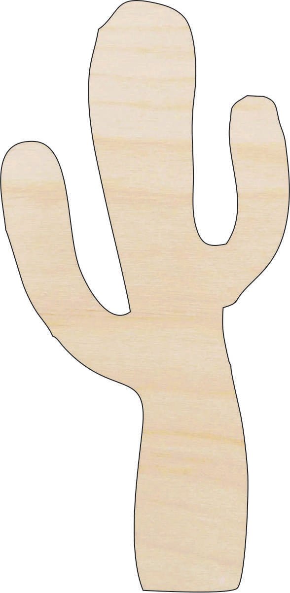 Cactus Wood Craft Shape - Laser Cut Baltic Birch Unfinished DIY Wood Art Supplies TRE5 - The Wood Shape Store