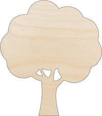 Tree Wood Craft Shape - Laser Cut Baltic Birch Unfinished DIY Wood Art Supplies TRE61 - The Wood Shape Store