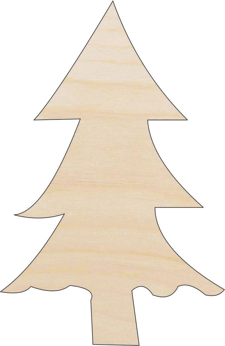 Tree Wood Craft Shape - Laser Cut Baltic Birch Unfinished DIY Wood Art Supplies TRE62 - The Wood Shape Store