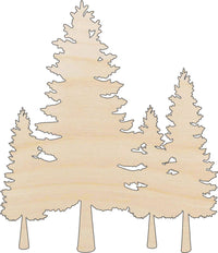 Tree Wood Craft Shape - Laser Cut Baltic Birch Unfinished DIY Wood Art Supplies TRE63 - The Wood Shape Store