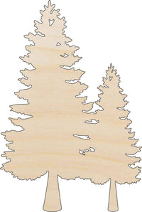Tree Wood Craft Shape - Laser Cut Baltic Birch Unfinished DIY Wood Art Supplies TRE65 - The Wood Shape Store