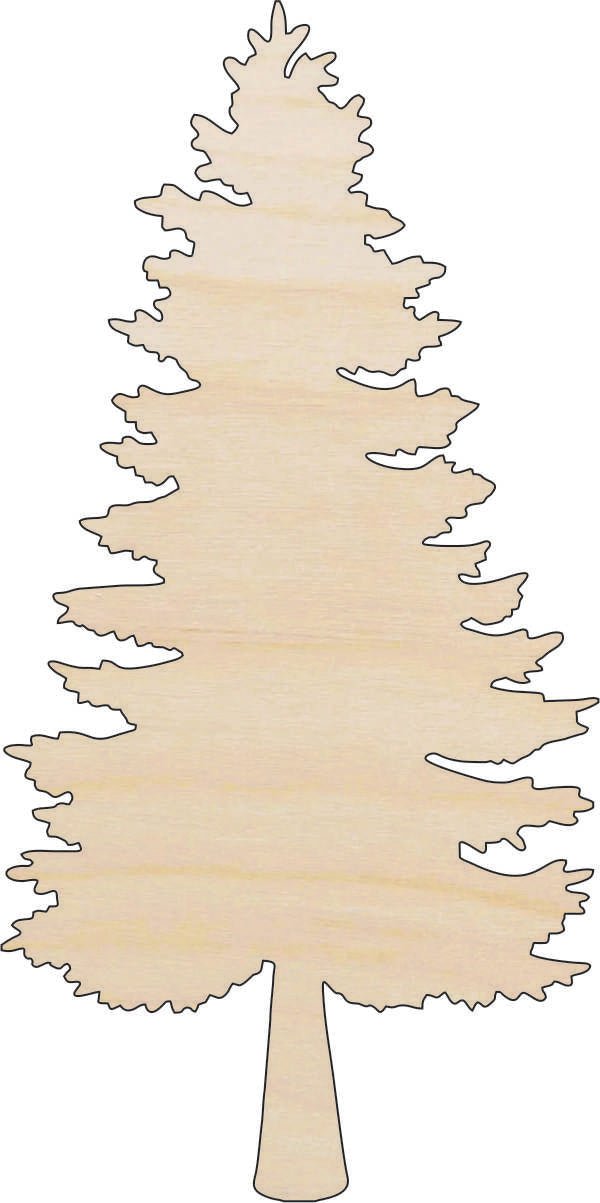 Tree Wood Craft Shape - Laser Cut Baltic Birch Unfinished DIY Wood Art Supplies TRE77 - The Wood Shape Store