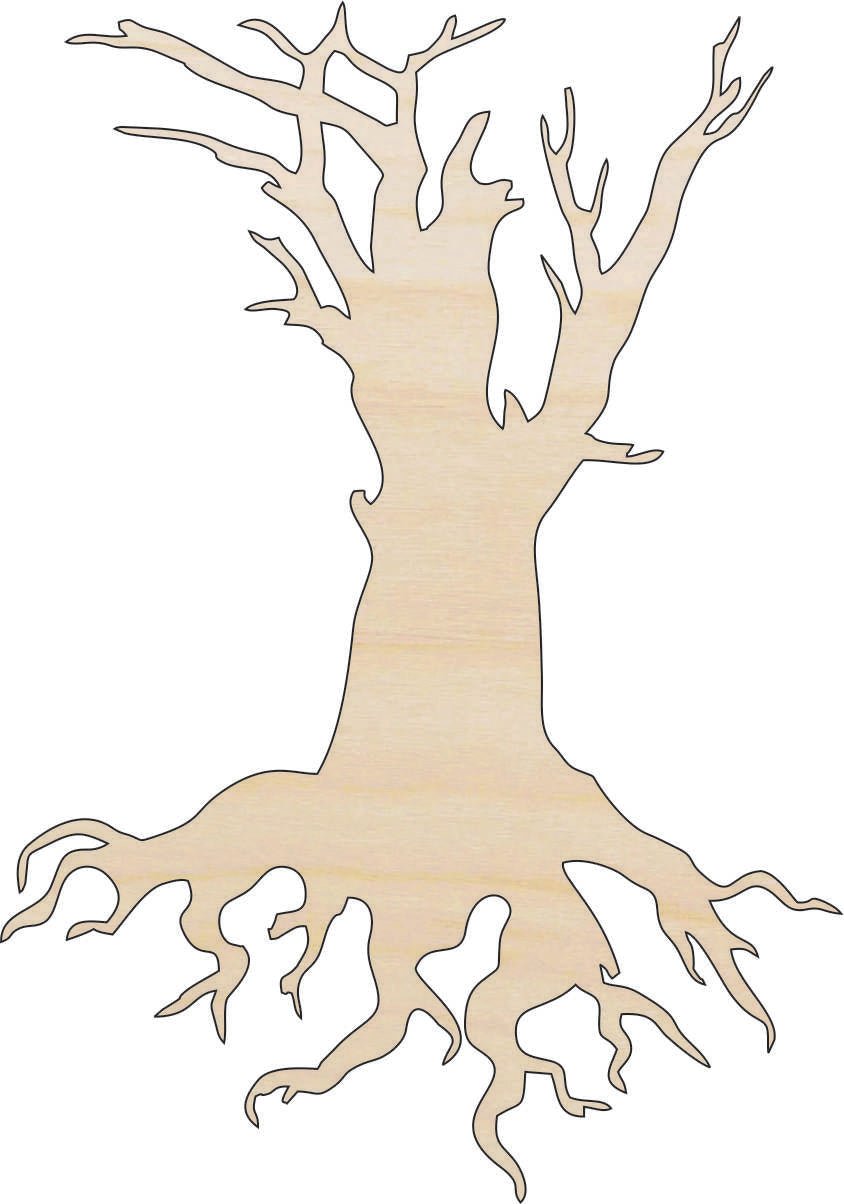 Tree Wood Craft Shape - Laser Cut Baltic Birch Unfinished DIY Wood Art Supplies TRE78 - The Wood Shape Store