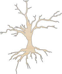 Tree Wood Craft Shape - Laser Cut Baltic Birch Unfinished DIY Wood Art Supplies TRE80 - The Wood Shape Store