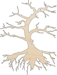 Tree Wood Craft Shape - Laser Cut Baltic Birch Unfinished DIY Wood Art Supplies TRE82 - The Wood Shape Store