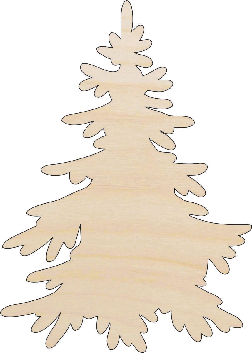 Tree Wood Craft Shape - Laser Cut Baltic Birch Unfinished DIY Wood Art Supplies TRE83 - The Wood Shape Store