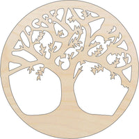 Tree of Life Wood Craft Shape - Laser Cut Baltic Birch Unfinished DIY Wood Art Supplies TRE84 - The Wood Shape Store