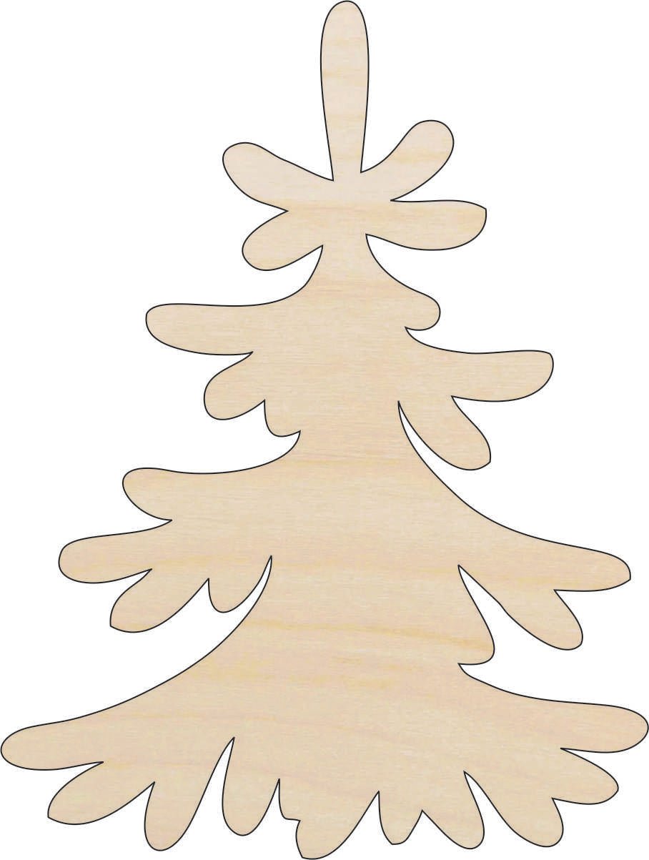Tree Wood Craft Shape - Laser Cut Baltic Birch Unfinished DIY Wood Art Supplies TRE86 - The Wood Shape Store