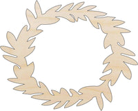 Wreath Wood Craft Shape - Laser Cut Baltic Birch Unfinished DIY Wood Art Supplies TRE89 - The Wood Shape Store