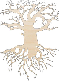 Tree Wood Craft Shape - Laser Cut Baltic Birch Unfinished DIY Wood Art Supplies TRE8 - The Wood Shape Store