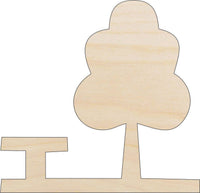 Tree Wood Craft Shape - Laser Cut Baltic Birch Unfinished DIY Wood Art Supplies TRE92 - The Wood Shape Store