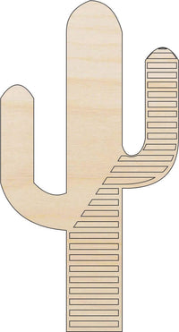 Cactus Wood Craft Shape - Laser Cut Baltic Birch Unfinished DIY Wood Art Supplies TRE93 - The Wood Shape Store