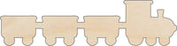Train Wood Craft Shape - Laser Cut Baltic Birch Unfinished DIY Wood Art Supplies TRN10 - The Wood Shape Store
