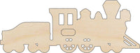 Train Wood Craft Shape - Laser Cut Baltic Birch Unfinished DIY Wood Art Supplies TRN1 - The Wood Shape Store