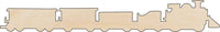Train Wood Craft Shape - Laser Cut Baltic Birch Unfinished DIY Wood Art Supplies TRN20 - The Wood Shape Store