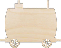 Train Car Wood Craft Shape - Laser Cut Baltic Birch Unfinished DIY Wood Art Supplies TRN22 - The Wood Shape Store